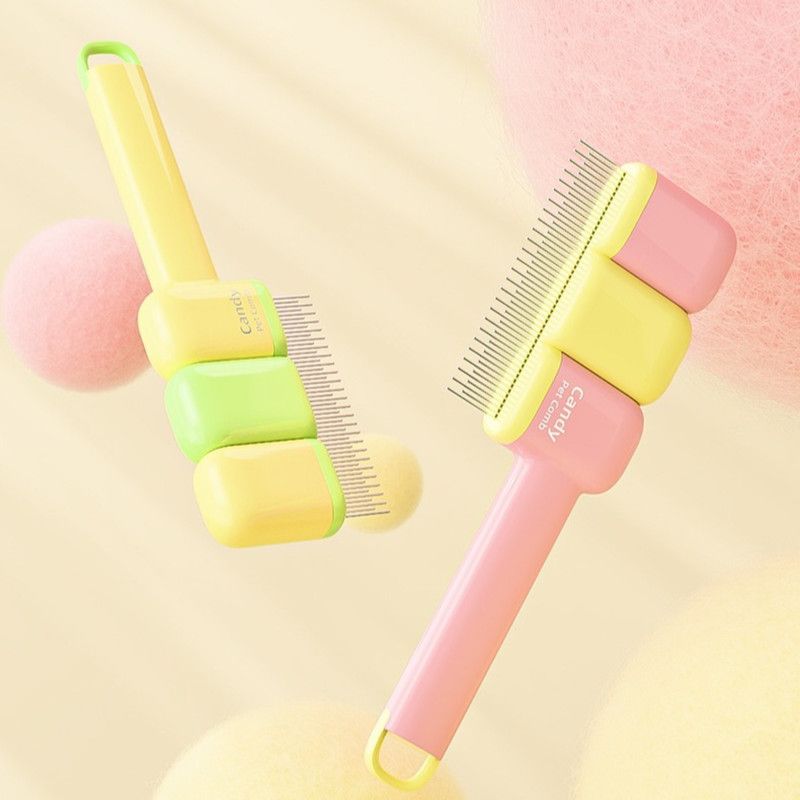 Pet Comb, Universal for Cats & Dogs, Dense Pin Comb for Tangles & Loose Fur—Pink image 10