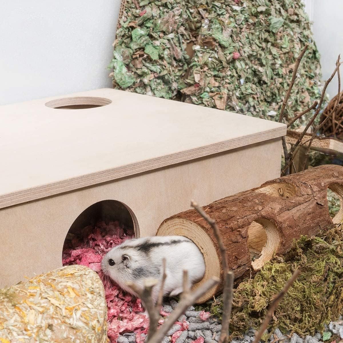 Solid Wood Hamster Pipe Rabbit Chew Toy Tree Cylinder Cross Border Pet Supplies image 10