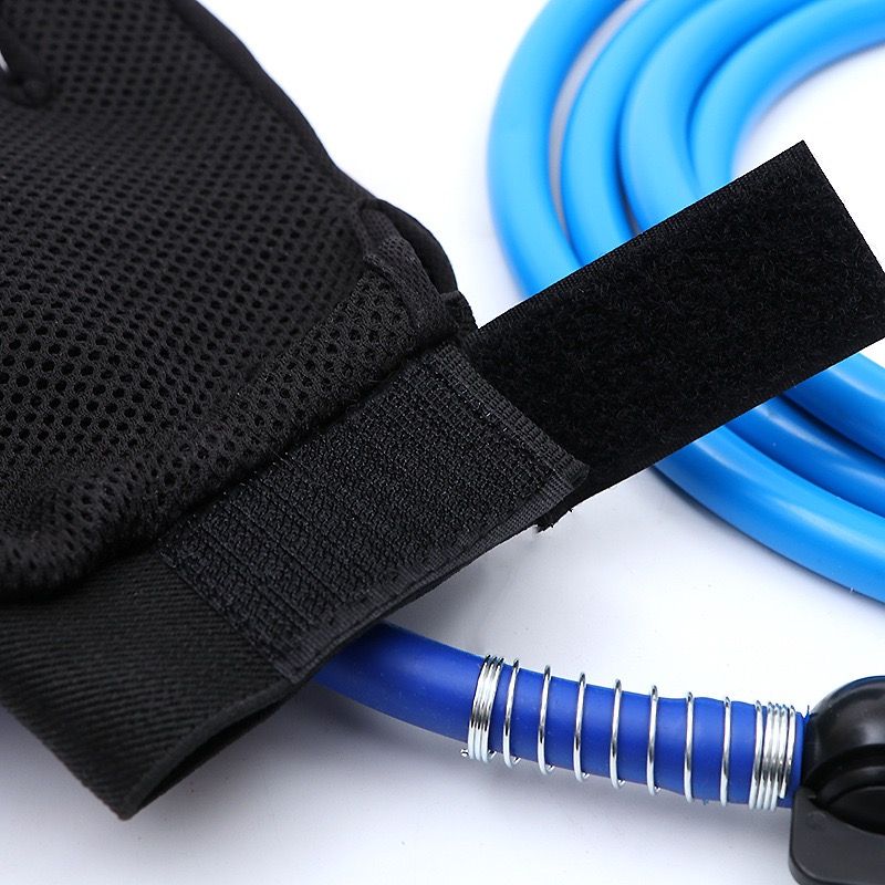 Five-Finger Pet Bathing Glove with Water Flow Control – Adjustable Wrist Strap, Blue image 4