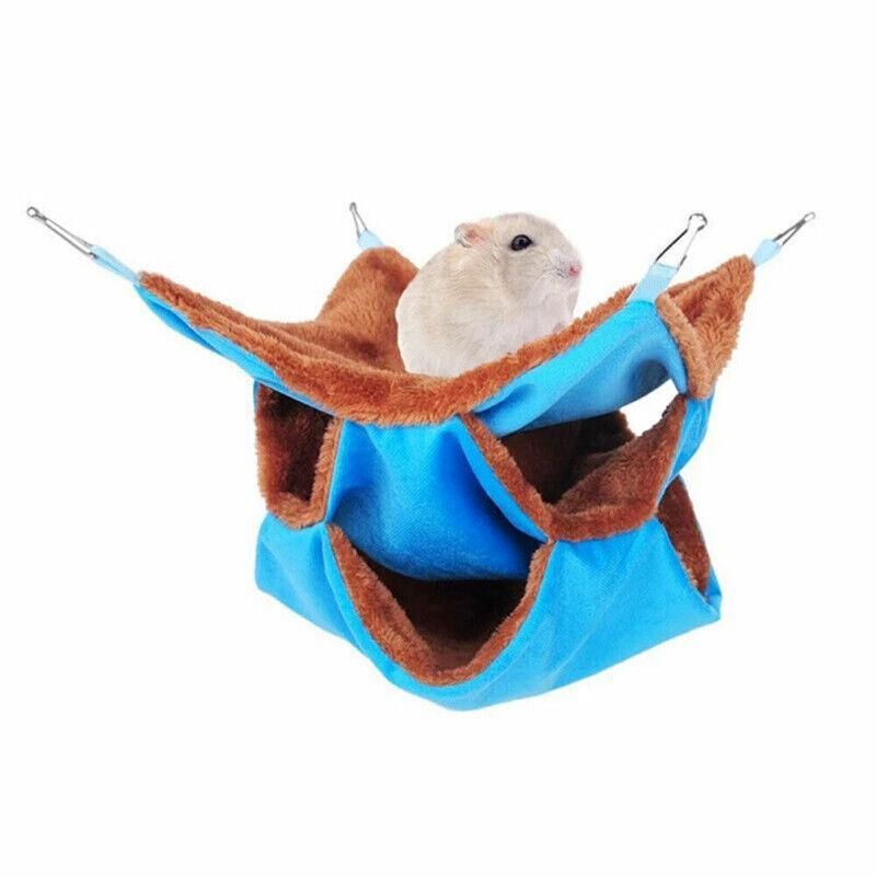 Hanging Hammock Nest Bed for Hamster Guinea Pig Ferret Rat Mice Cage Warmer Toy - Pink… image 13