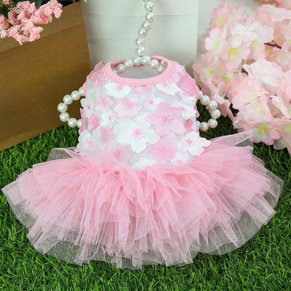 Cute Bowknot Dog Tutu Dress, Purple image 5