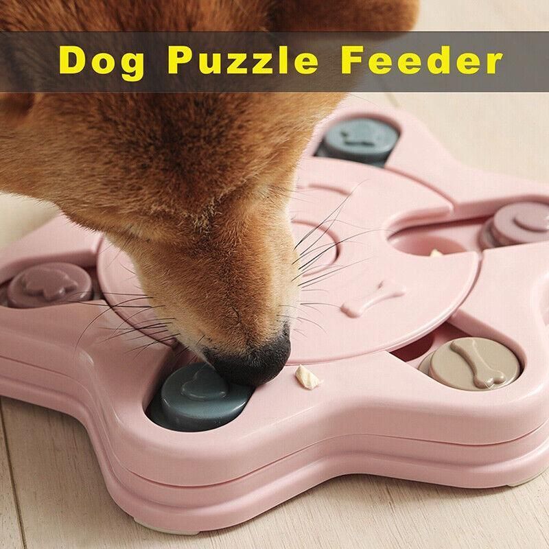 Dog Treat Dispenser Food Puzzle Toy Interactive Training Feeder Pet Supply Bowl… image 14