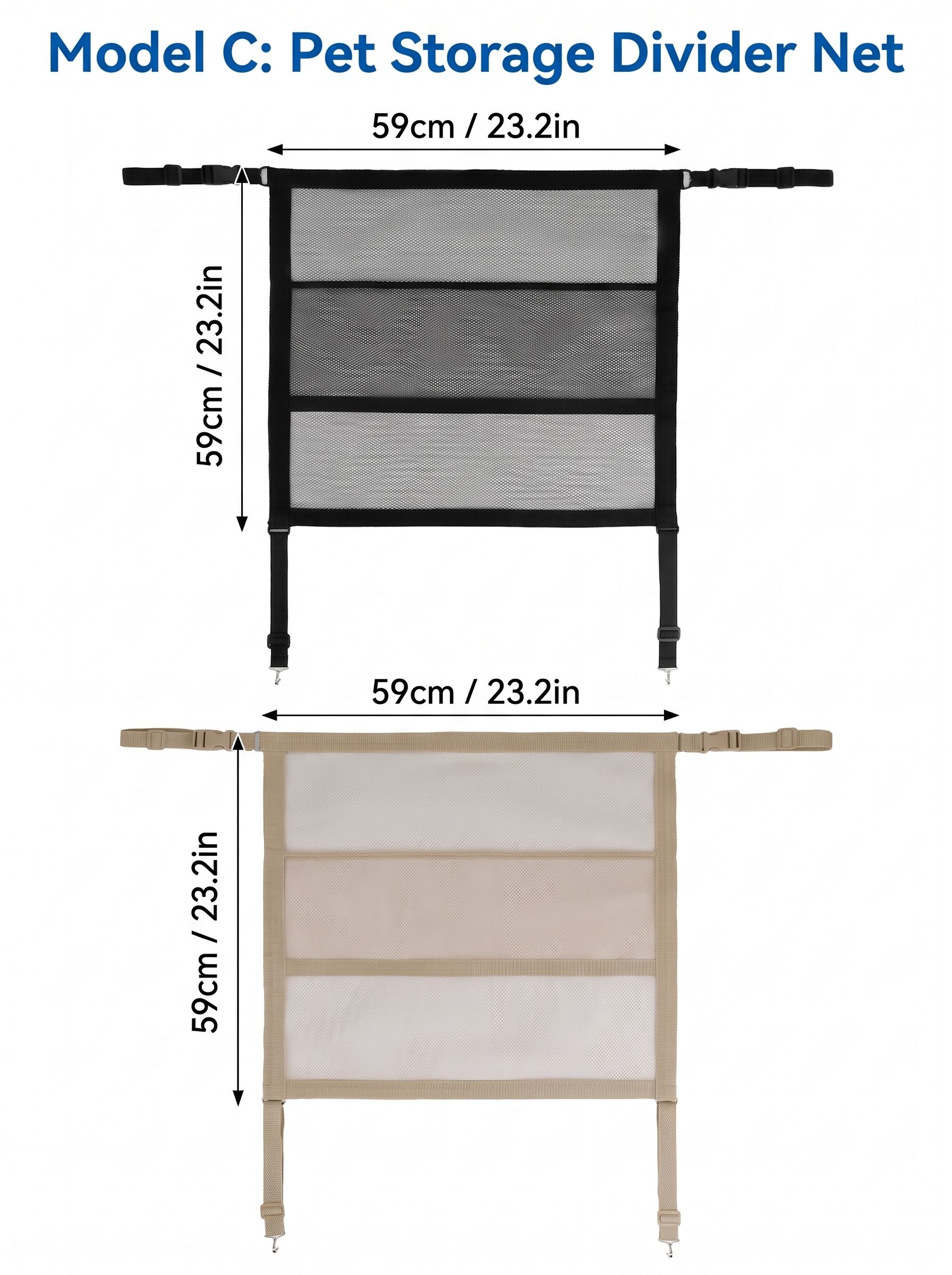 Car Pet Barrier Net for Front Seat Gap image 4
