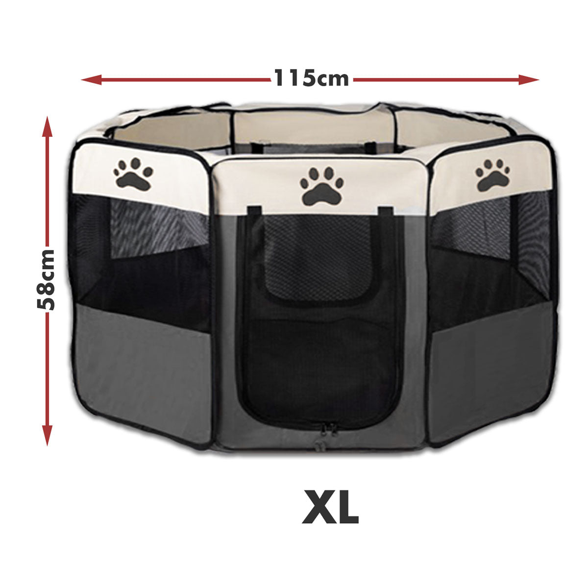 8 Panel Pet Dog Cat Crate Play Pen Bags Kennel Portable Tent Playpen Puppy Cage Extra… image 10