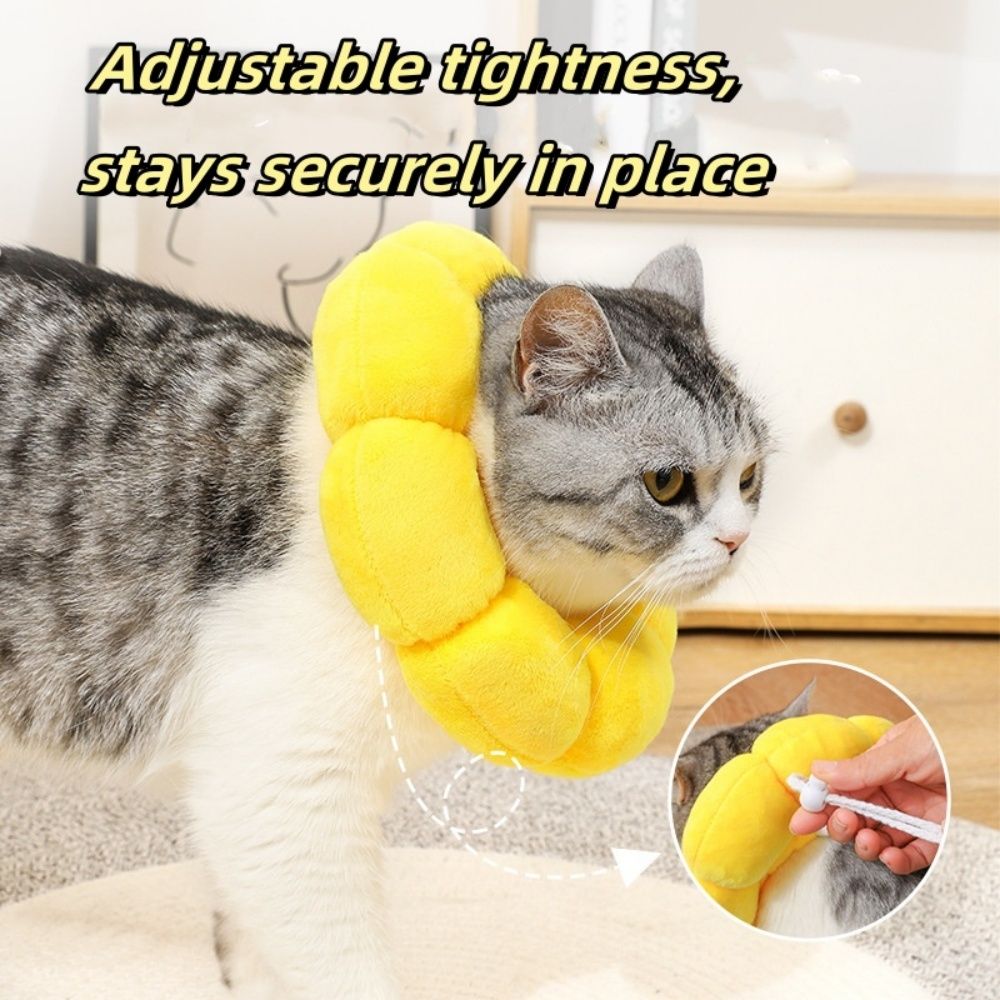 Cat Small Dog Recovery Collar – Adjustable Pet Cone Collar, L image 2
