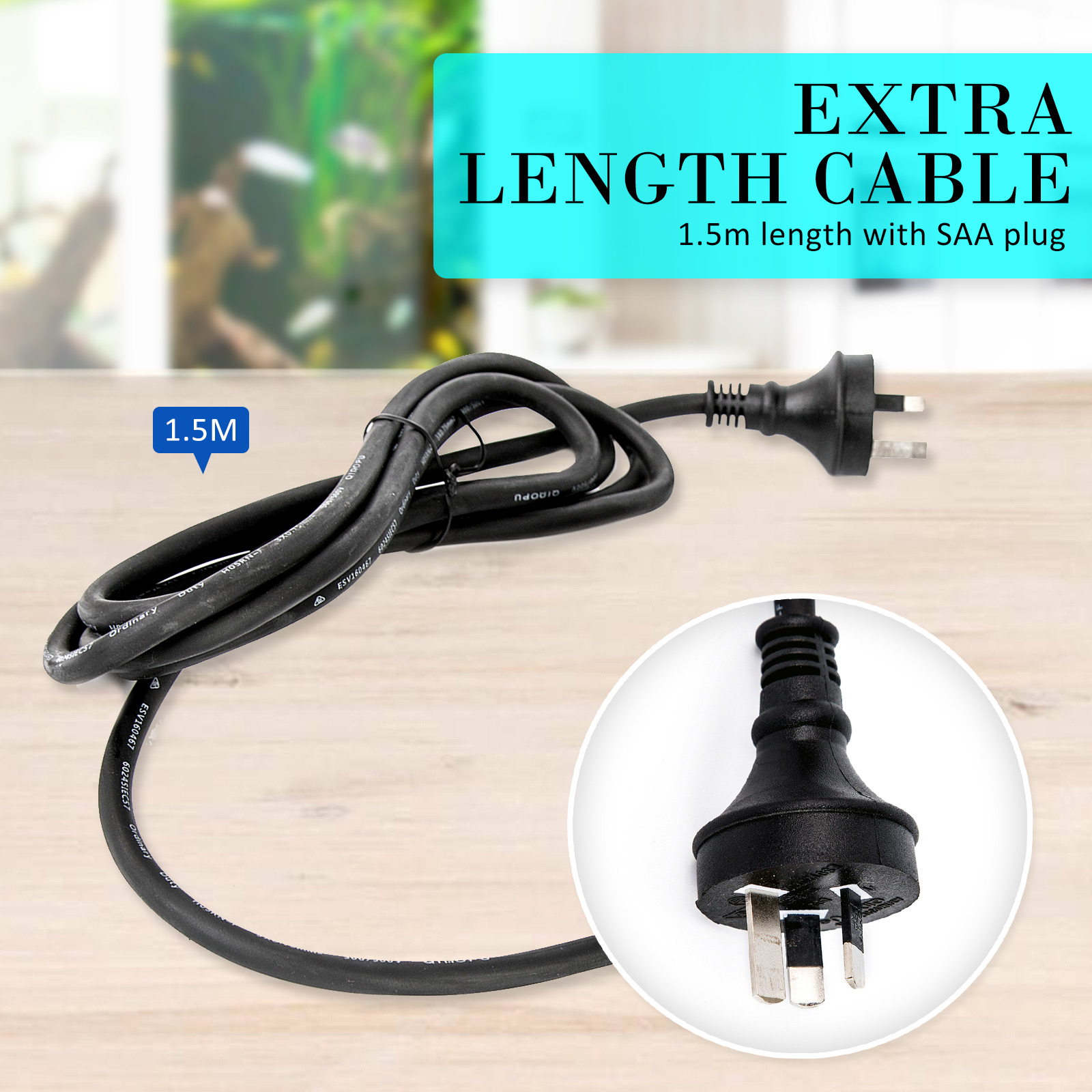 Aquarium Submersible Filter Pond Pump 1200L/H 22W 1.6m image 8