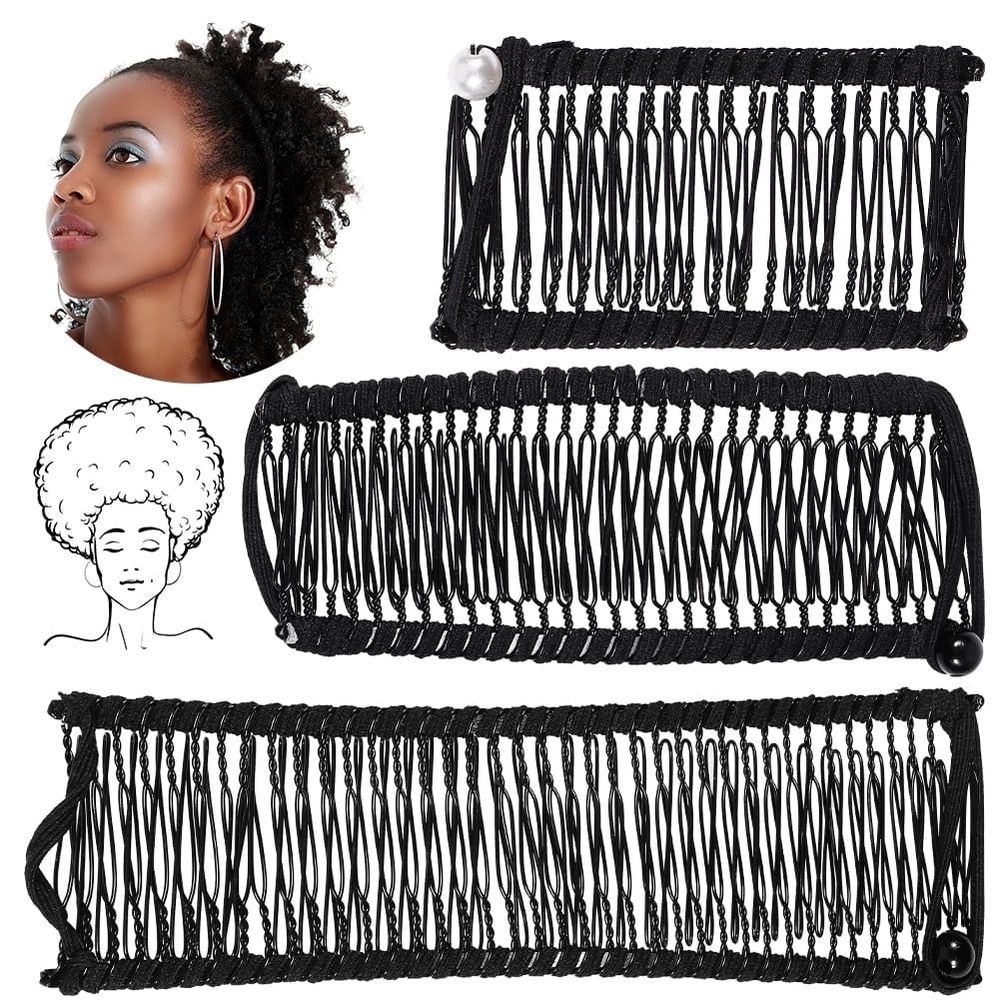 3PCS Banana Hair Clips Classic Clincher Combs Large Vintage Banana Clips Comb Tool for…