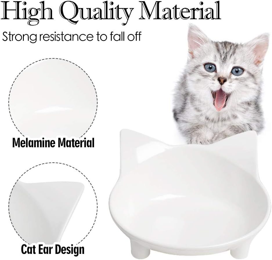 2pcs Cat Bowls Non Slip Cat Food Bowls image 2