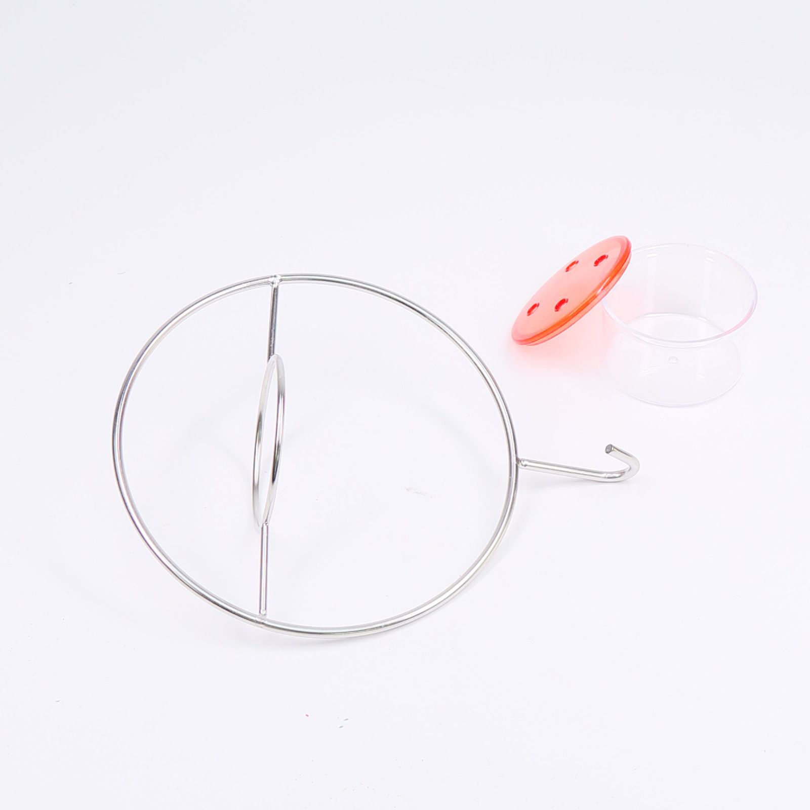 Outdoor hanging bird feeder - with transparent glass bowl bird feeder image 4