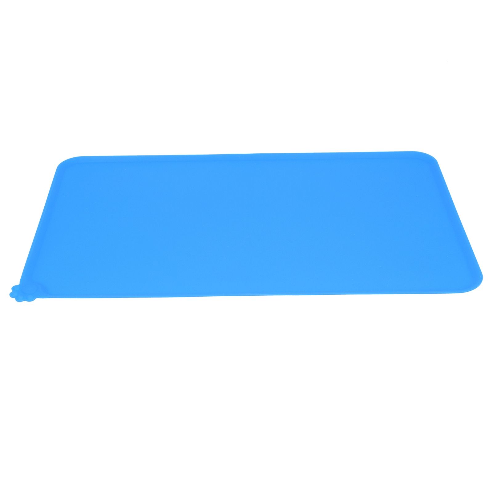 Silicone Placemat Leakage Proof Waterproof Non Slip Pet Feeding Bowl Mat Accessory, Blue image 7