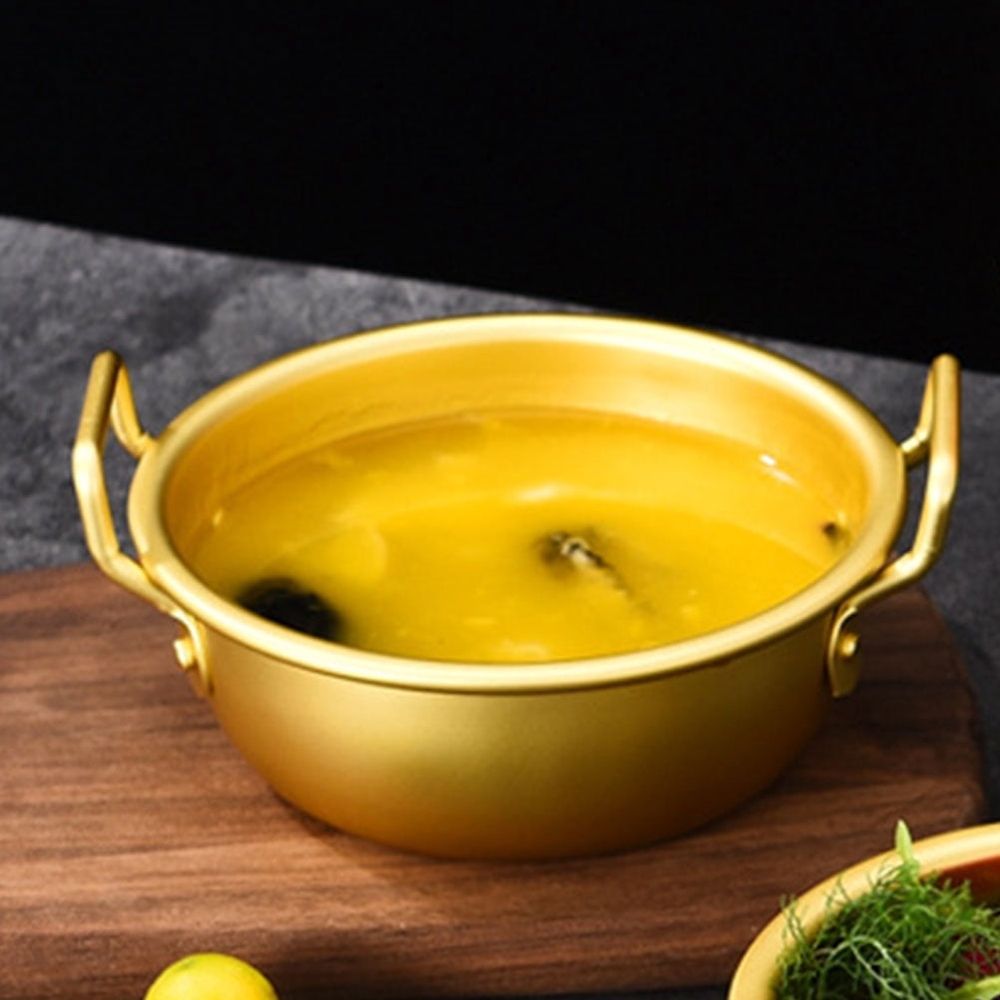 Aluminum Kitchen Bowl Golden - Multi-Functional and Portable for Pets image 3