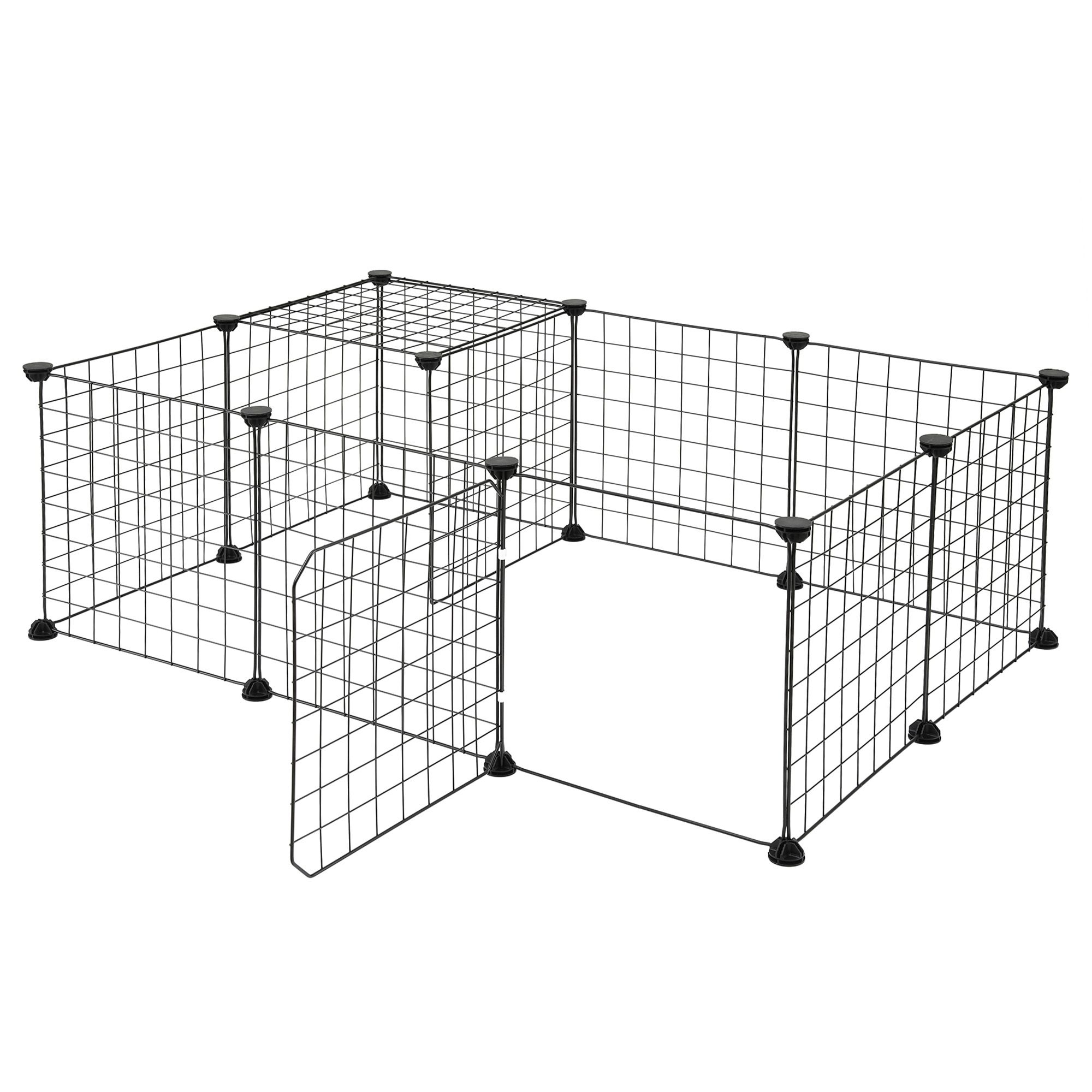 i.Pet Dog Playpen 12 Panels Pet Playpen 35x35cm Iron DIY Enclosure for Small Animals image 4