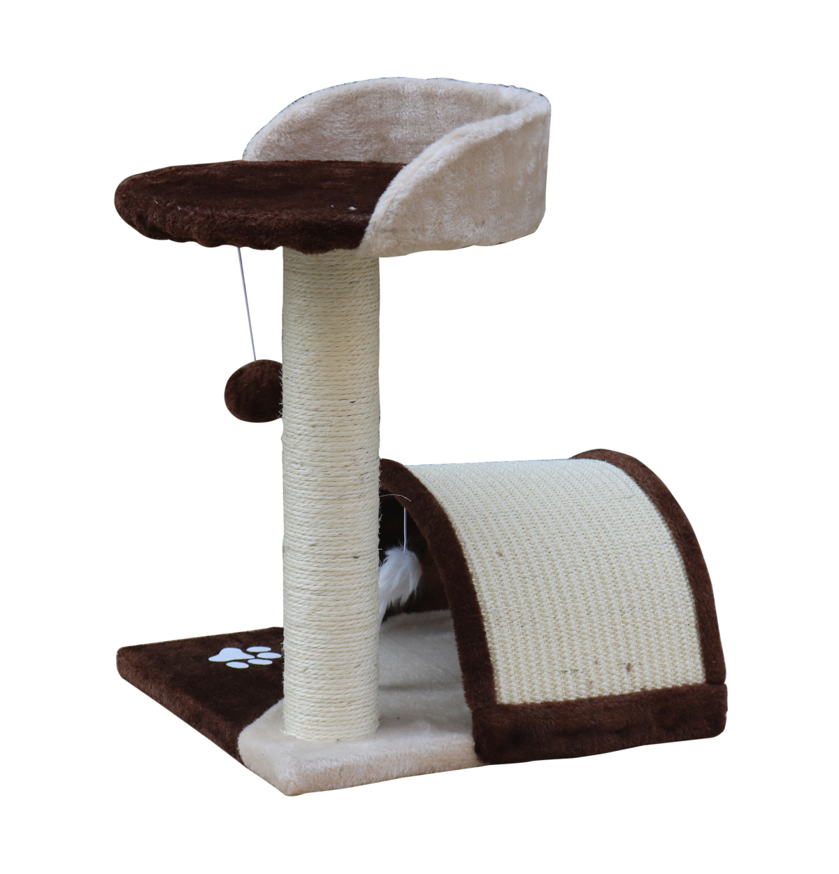 YES4PETS 50 cm Cat Scratching Post Tree Scratching Pole Climbing Post-Brown image 4