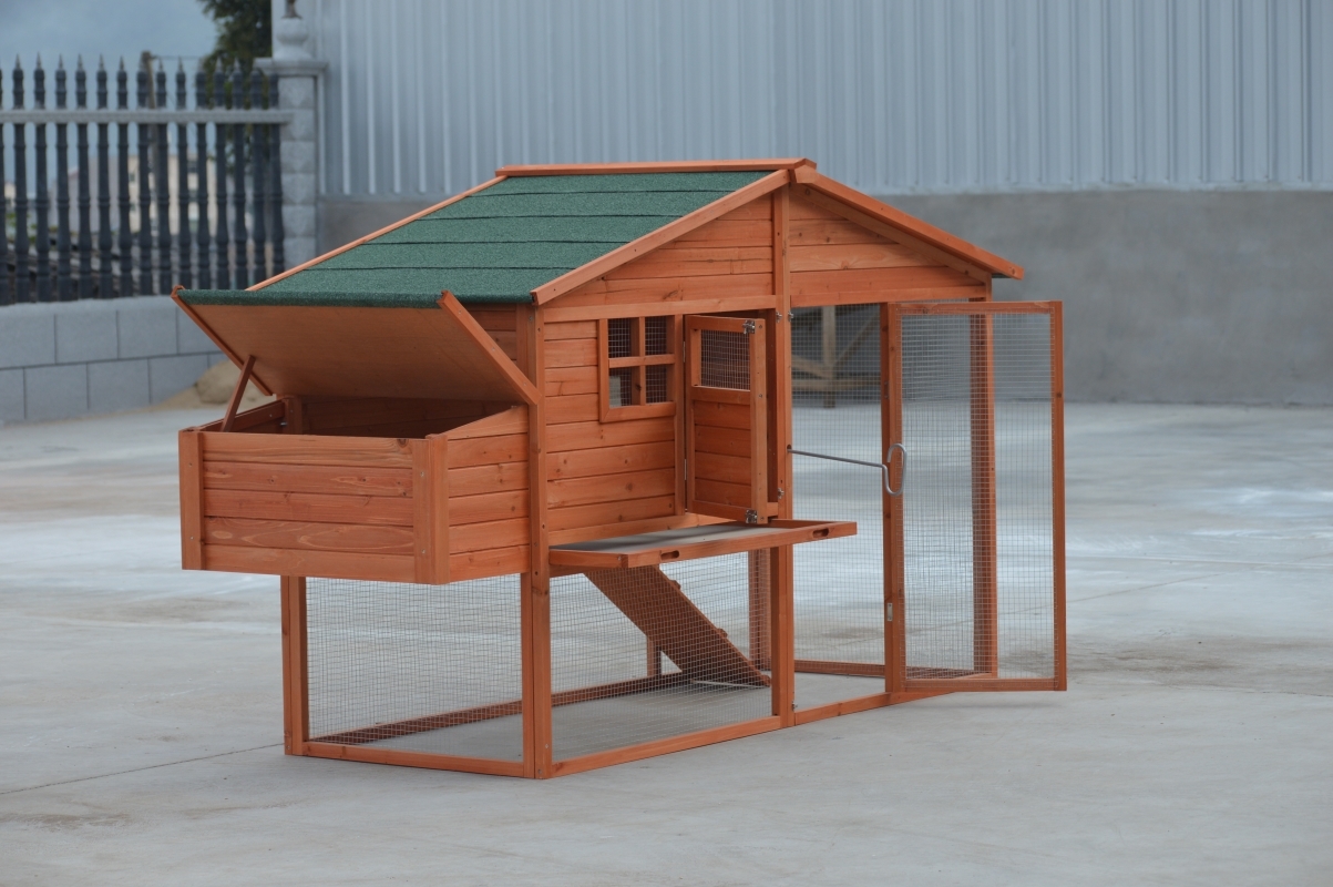 YES4PETS XL Chicken Coop Rabbit Guinea Pig Hutch Ferret Hen House image 5