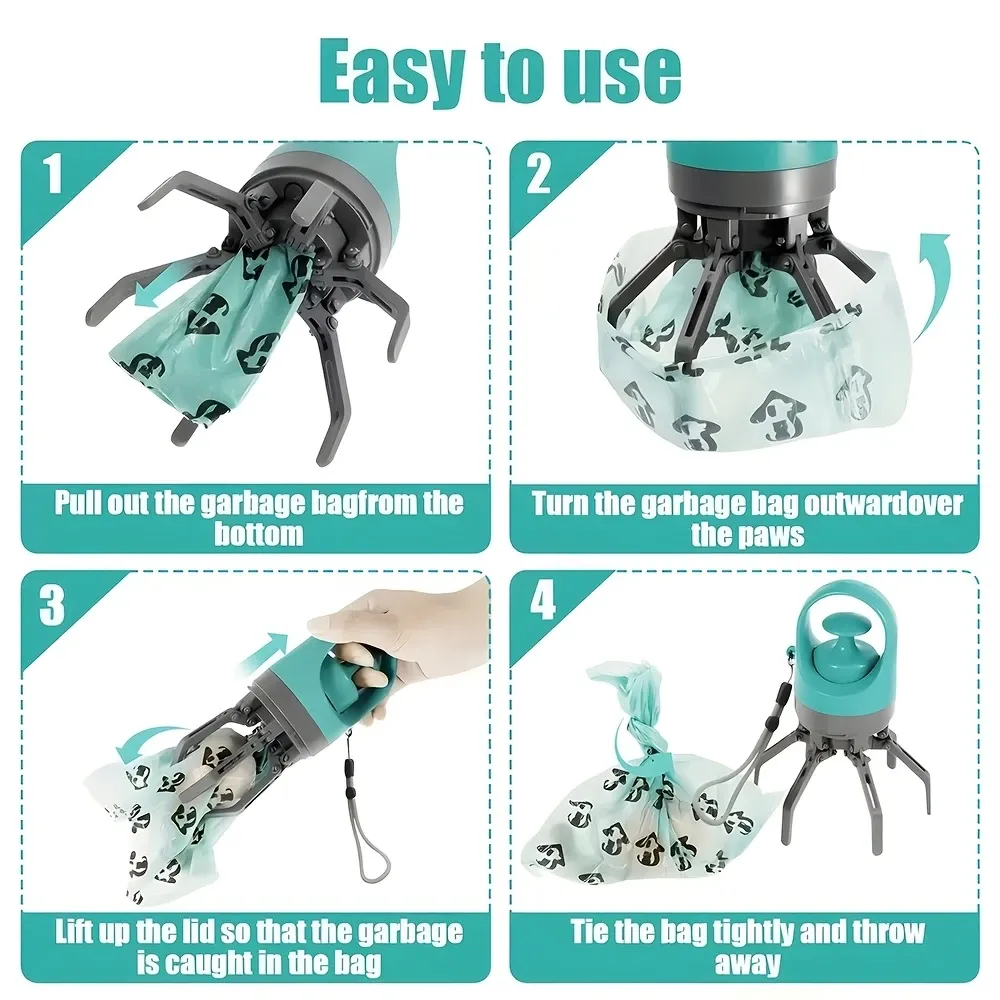 Touchless Pet Pooper Scooper, Black image 6