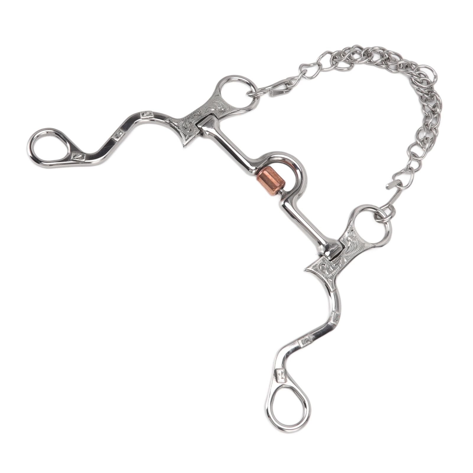 120mm Horse Mouth Snaffle with Chain Stainless Steel Horse Bit for Equestrian Training… image 4