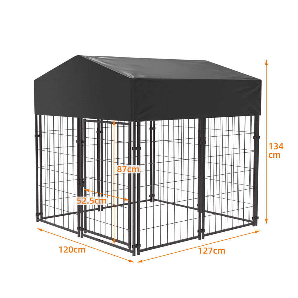 Extra Large Welded Wire Dog Kennel Outdoor Heavy Duty Crate Cage image 6