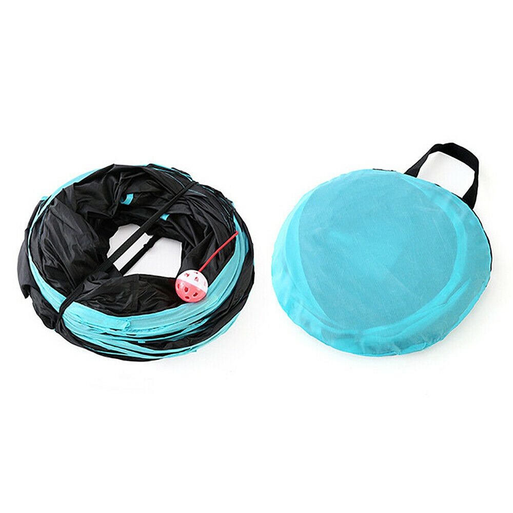 Pet Cat Kitten Puppy 4-Way Tunnel Play Toy Foldable Funny Exercise Tunnel Rabbit image 7