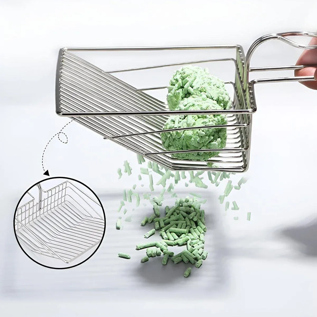 1-Piece Metal Cat Litter Scoop image 4
