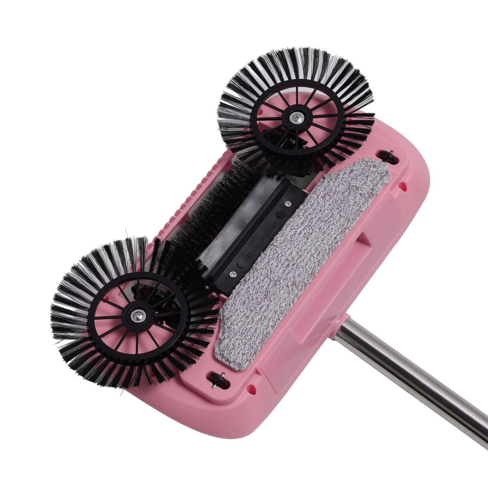 2 in 1 Hand Push Floor Sweeper Stainless Steel 180 Degree Rotating Hard Floor Mopping… image 7