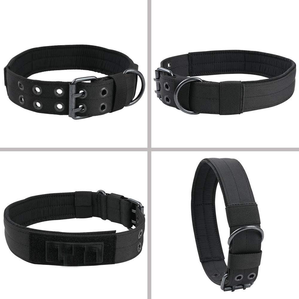 Dog Collar for Large Dogs - Black Collars with Handle for Extra Large Breed Dogs, XL image 4
