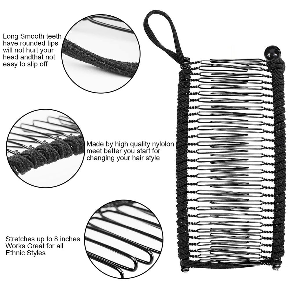 3PCS Banana Hair Clips Classic Clincher Combs Large Vintage Banana Clips Comb Tool for… image 3