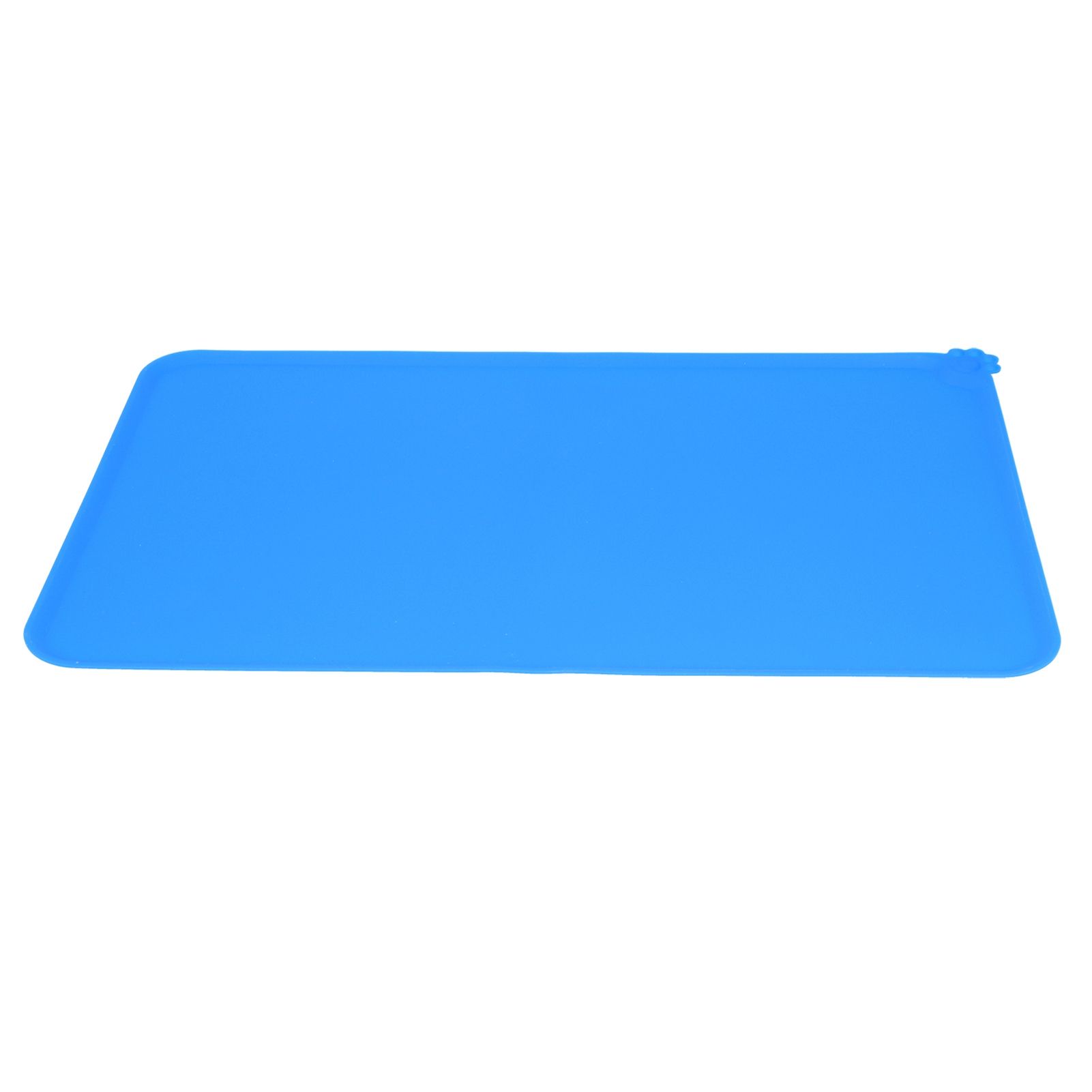Silicone Placemat Leakage Proof Waterproof Non Slip Pet Feeding Bowl Mat Accessory, Blue image 9