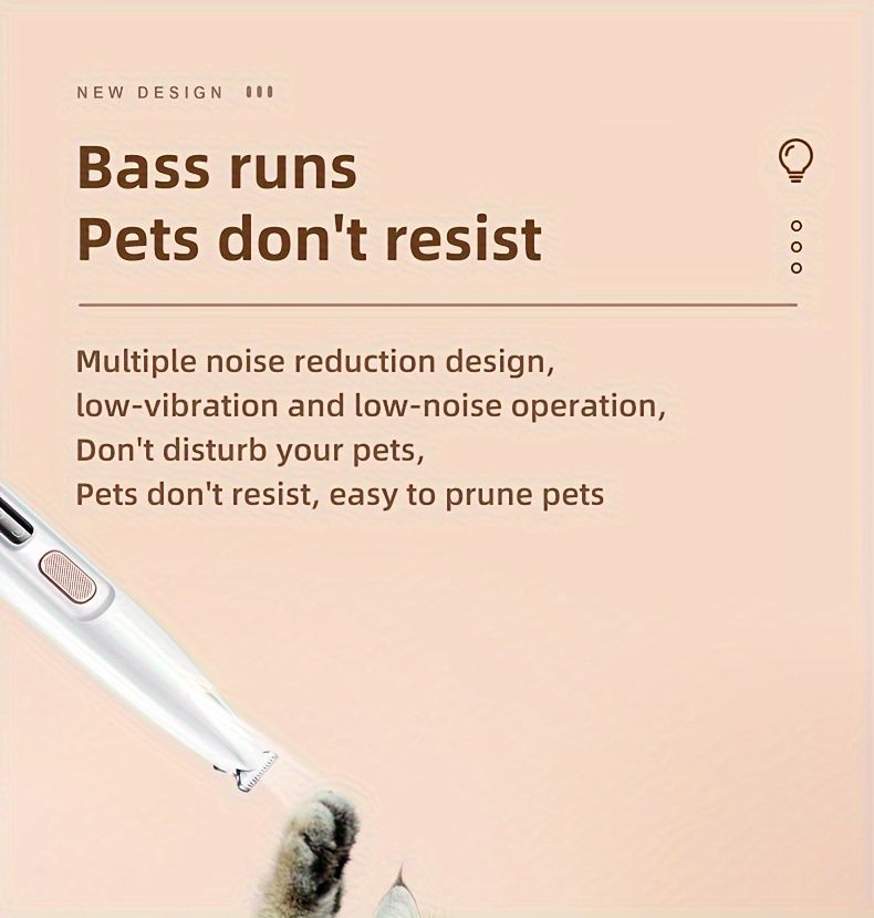 Low-Noise Pet Clipper for Dogs & Cats: Quiet Design to Reduce Stress image 5