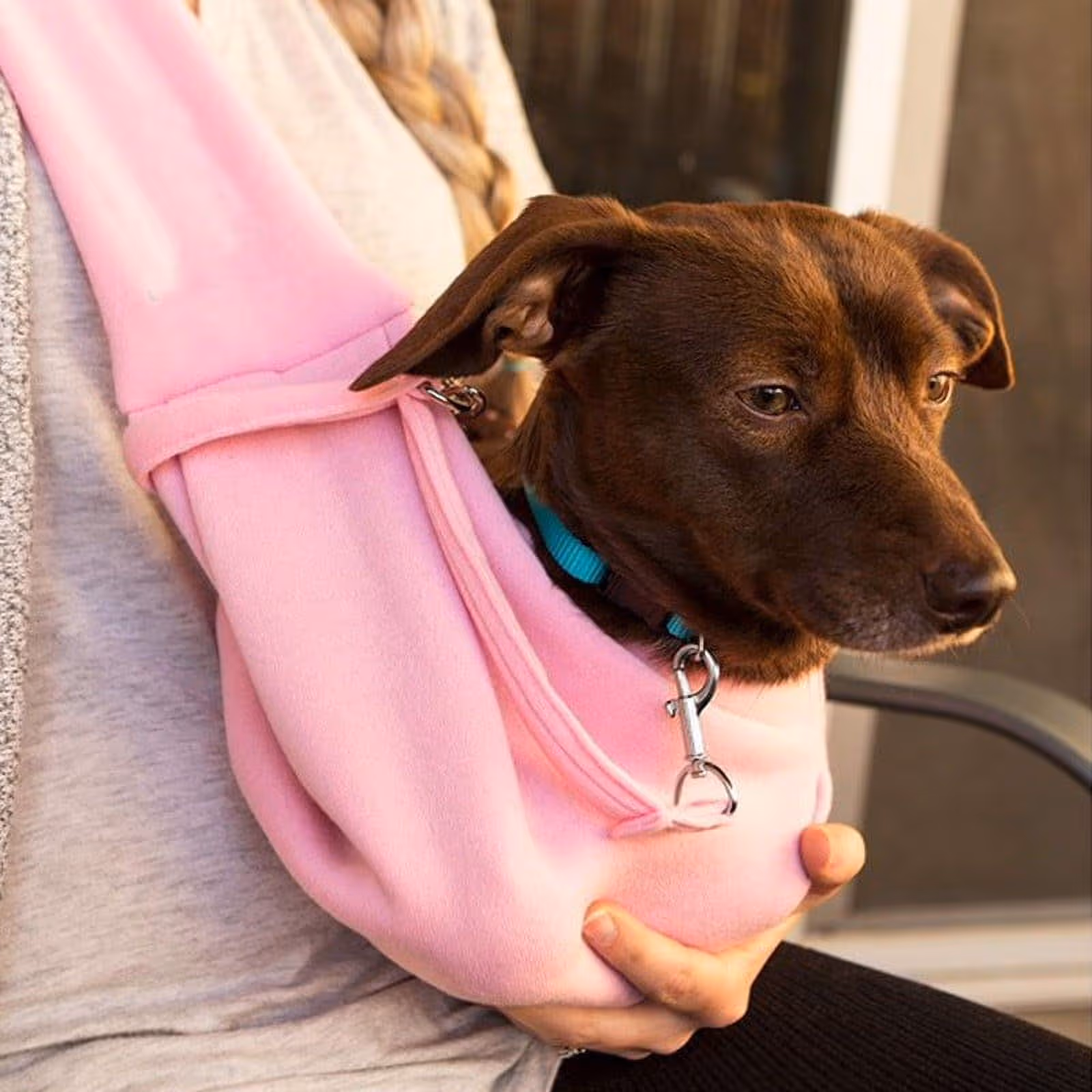 Dog Slings for Small Dogs Kitten Sling Small Dog Sling Carriers Puppy Sling…, Pink image 5