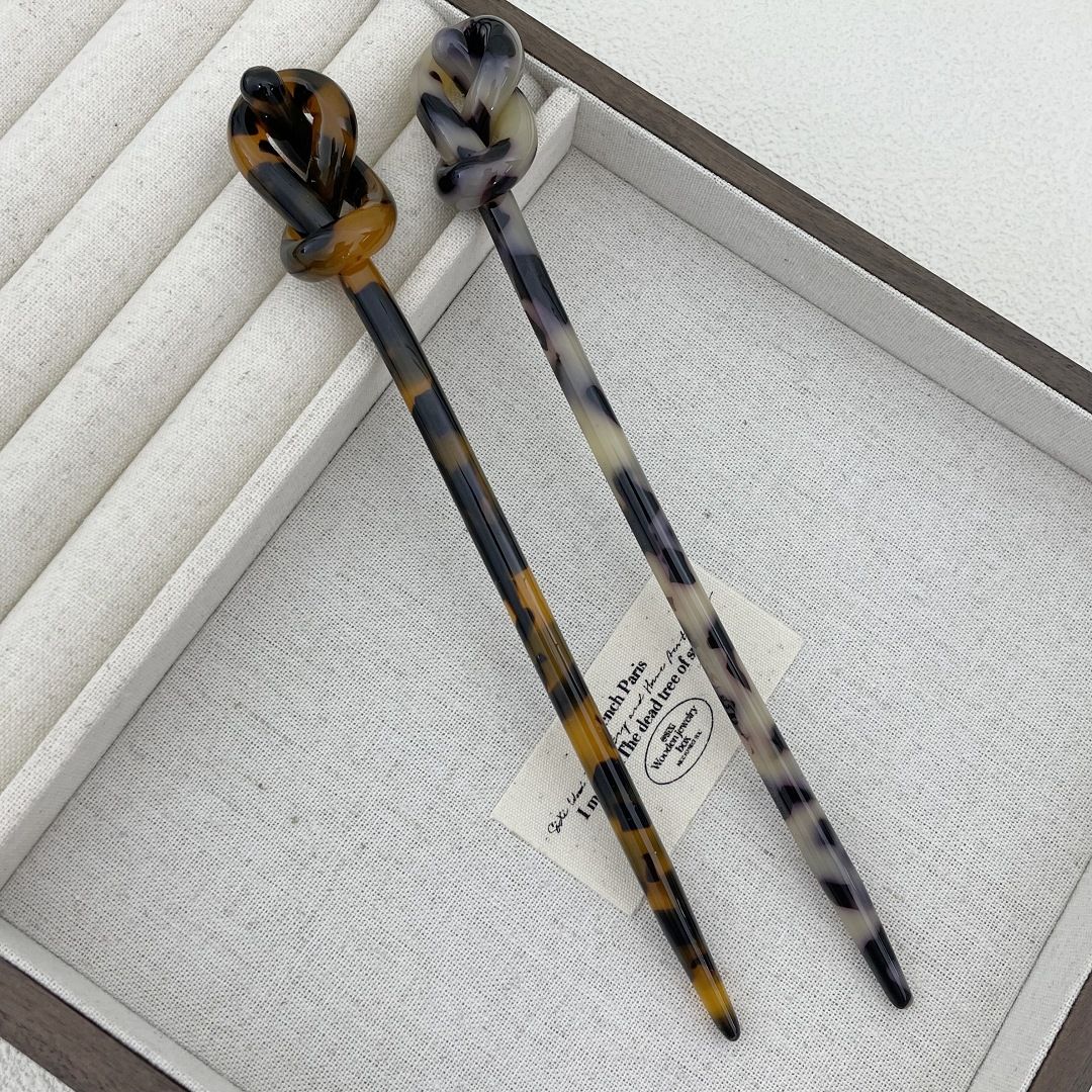7.28 Inch Tortoise Shell Long Hair Sticks Acetate Hair Pin for Women Thick Long Hair… image 3
