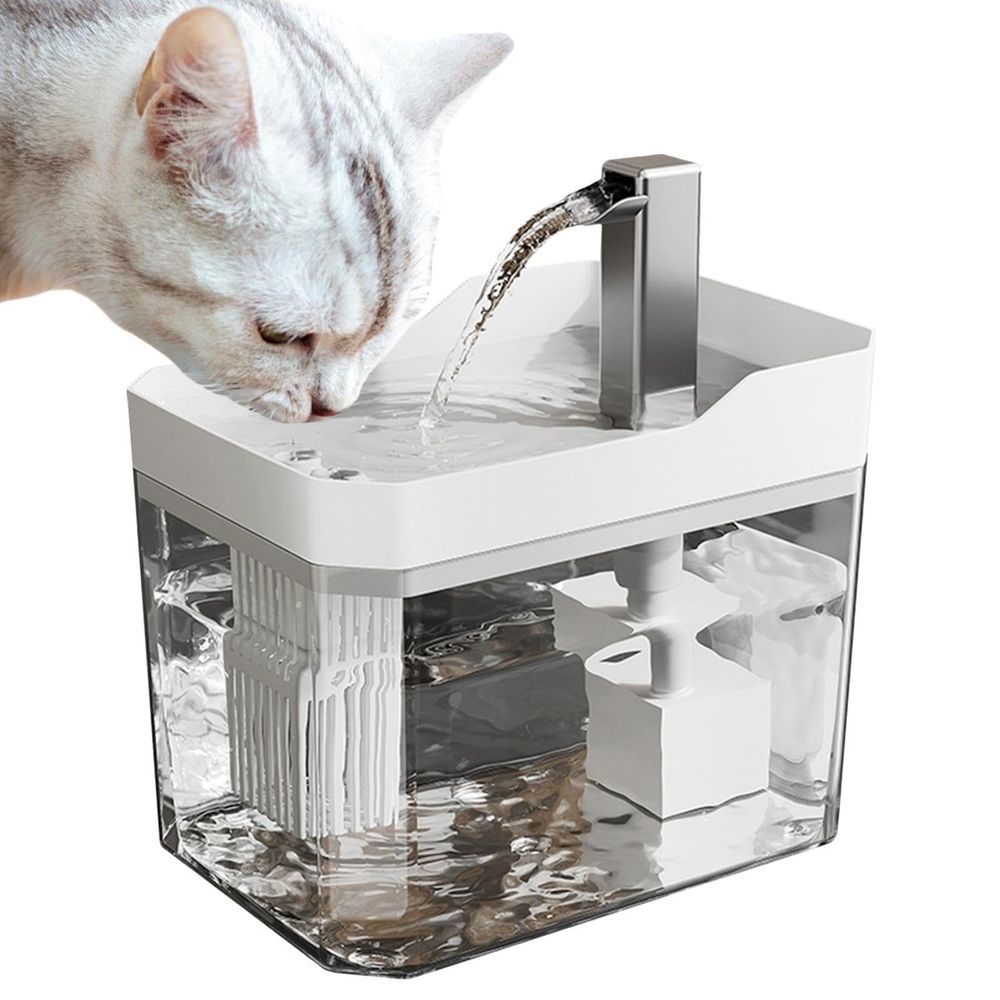 Cat Water Fountain 1500ml Large Capacity Silent Circulating Smart Automatic Dispenser… image 4