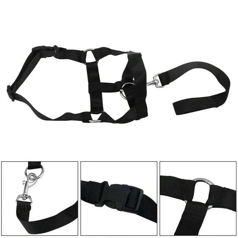 Pink Dog Training Head Collar Halter Stop Pulling Training Tool Harness Strap Leader… image 7