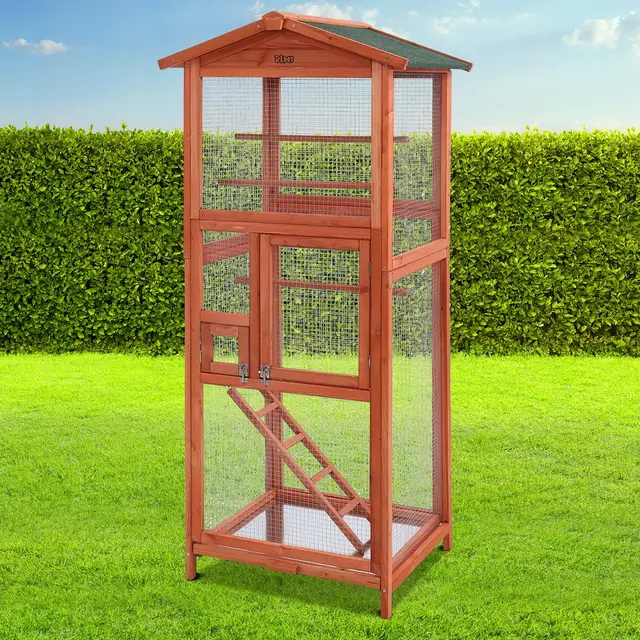 i.Pet Bird Cage 72cm x 60cm x 168cm Pet Cages Large Aviary Parrot Carrier Travel…