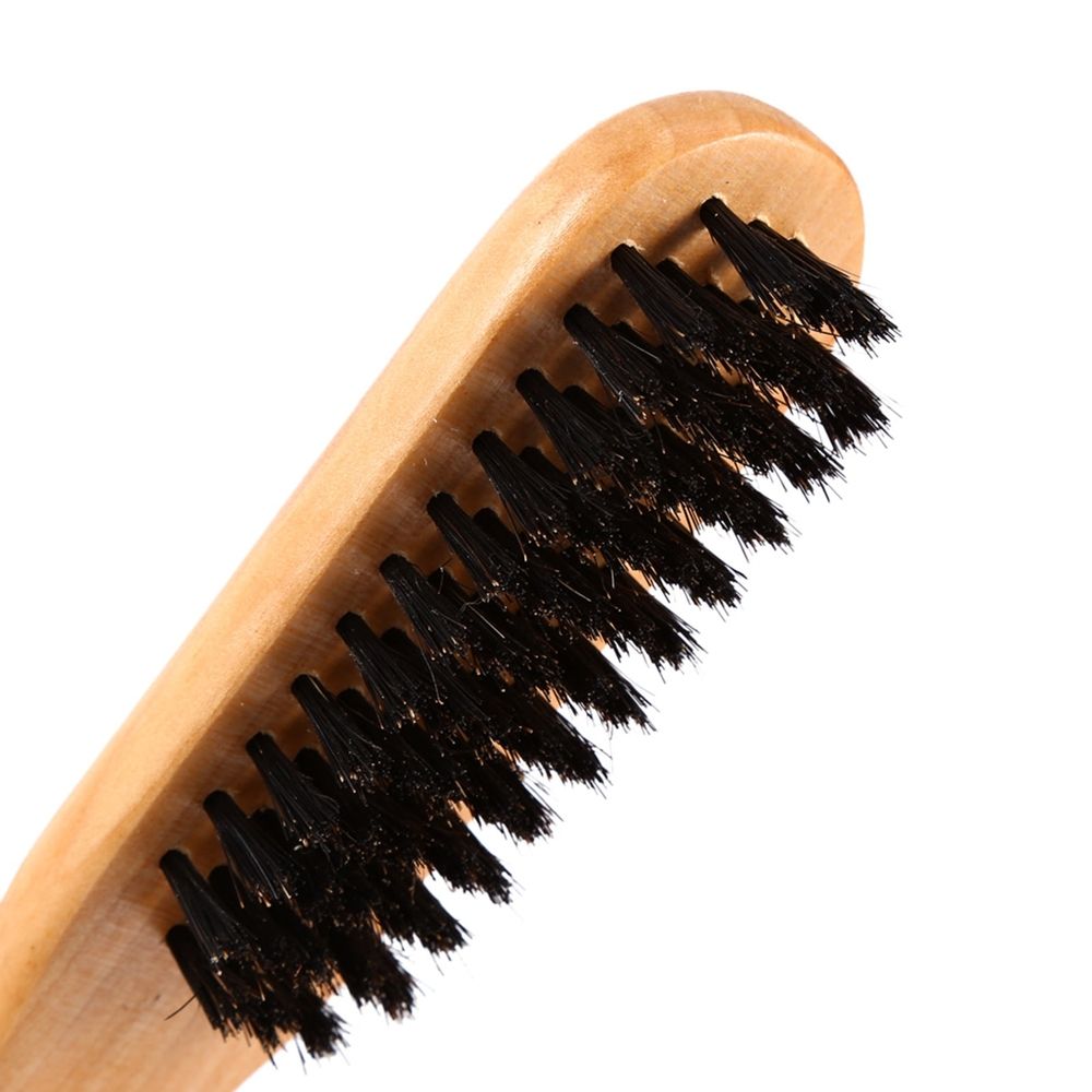 Professional Hairdressing Comb Double Brushes Wooden Anti static Hair Straightener Tool image 5