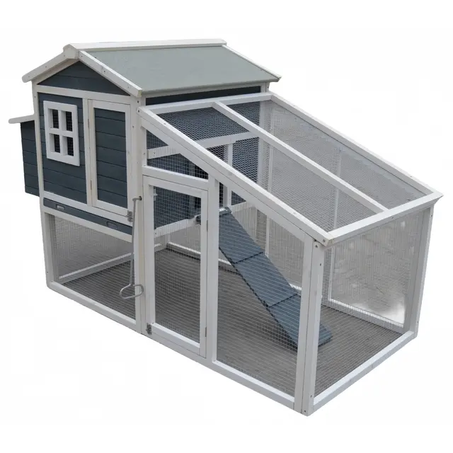YES4PETS Large Chicken Coop Rabbit Guinea Pig Hutch Ferret House Chook Hen House Run