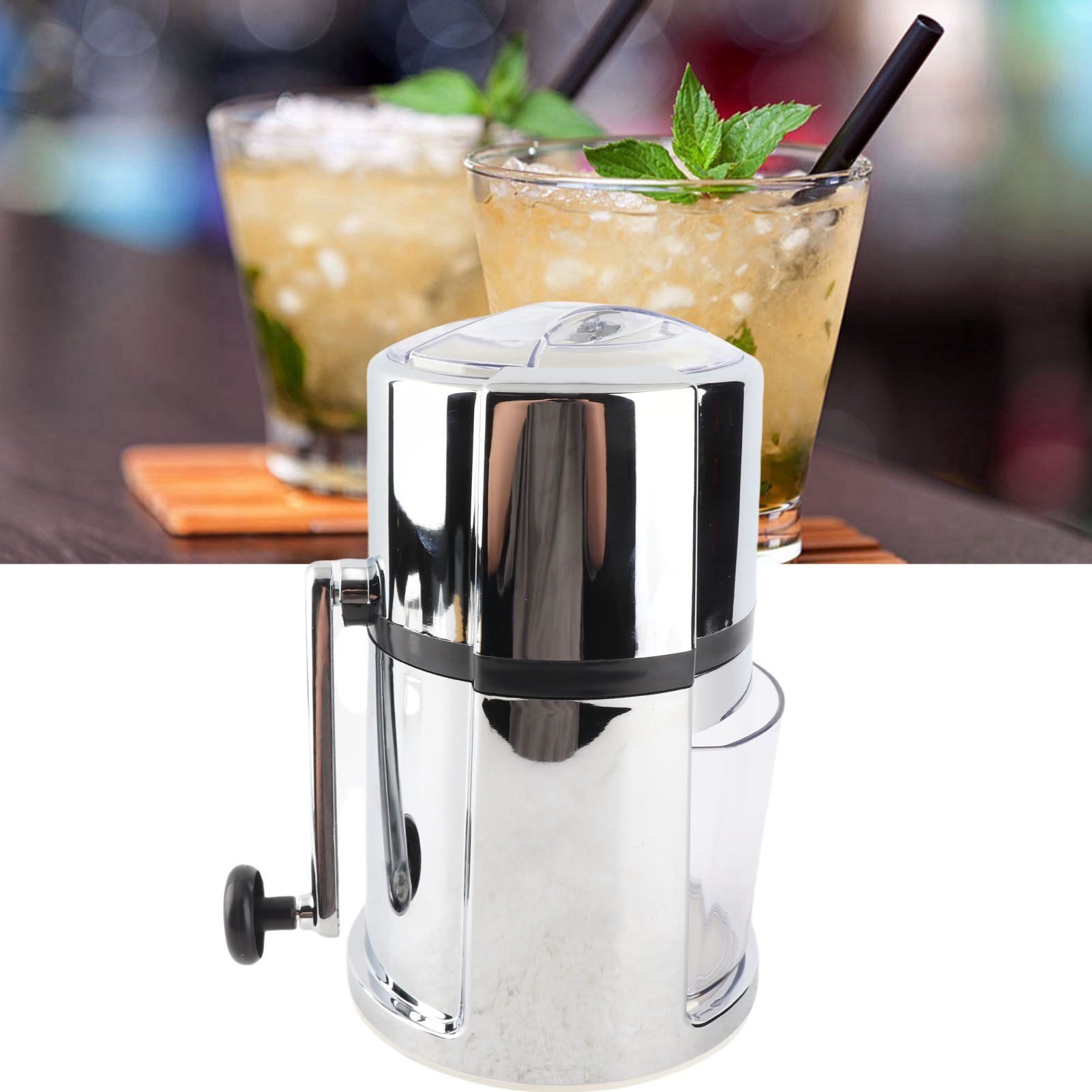 Manual Ice Crusher Commercial Household Portable Hand Crank Shaved Ice Crusher image 12