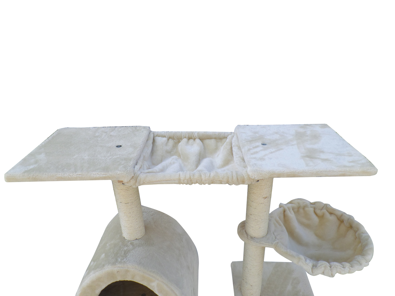 YES4PETS 100 cm Beige Cat Scratching Post Tree Scratcher House image 6