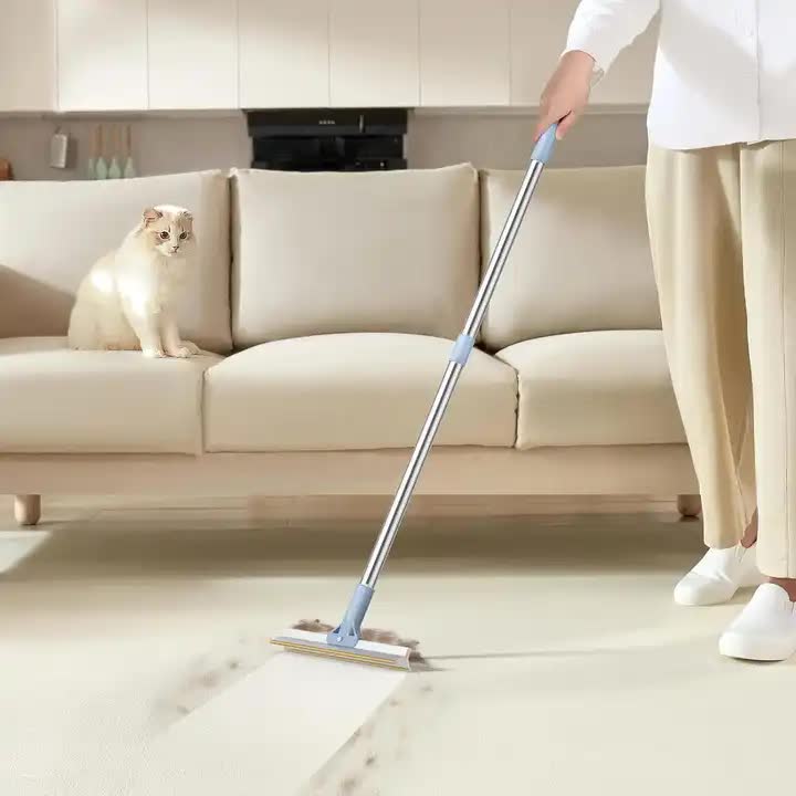 Pet Hair Removal Tool Set - Multi-Purpose Sweeper with Scraper and Handheld Fur… image 4