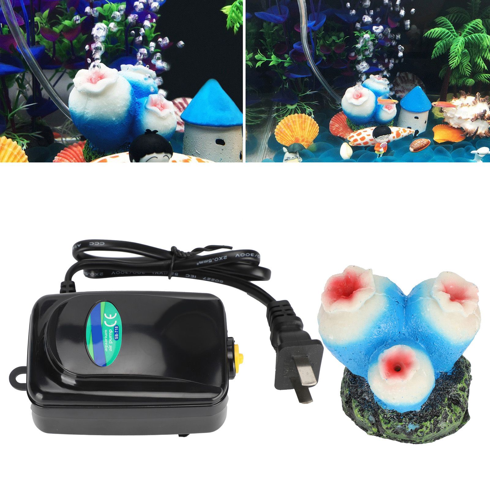 Fish Tanks Oxygen Pump Air Bubble Stones Resin Gourd Crafts Ornament for Aquarium CN image 10