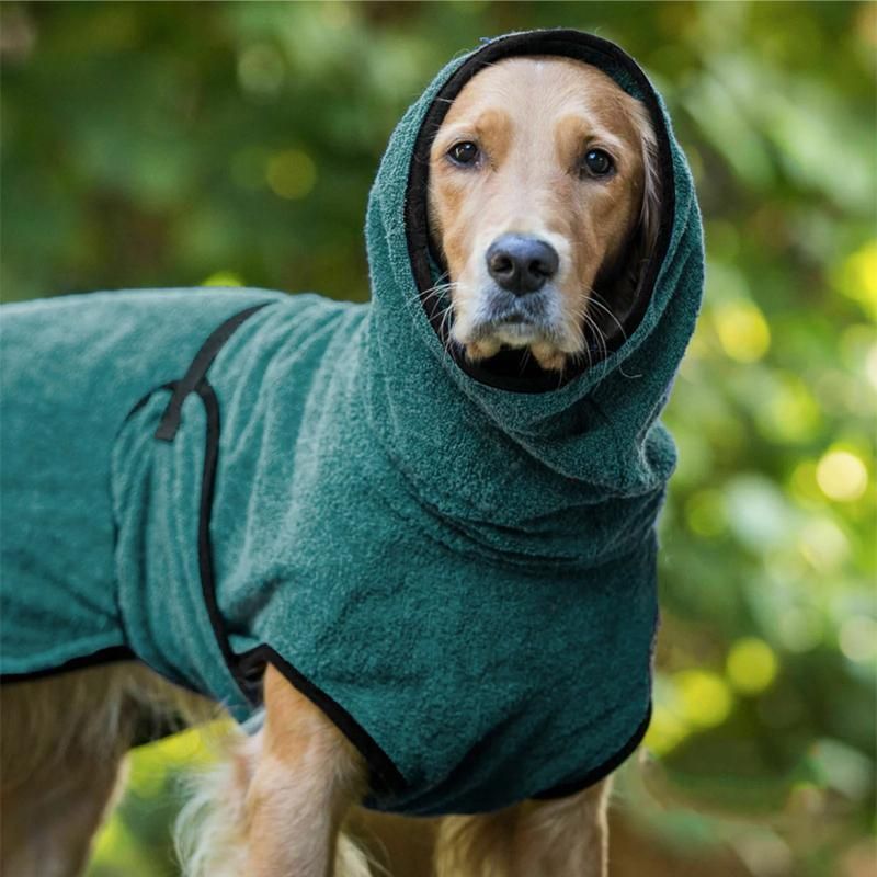 Dog Puppy HoodiesJacket Solid Coat Pet Winter Soft Warm Clothes S-5XL Purple - 2XL image 5