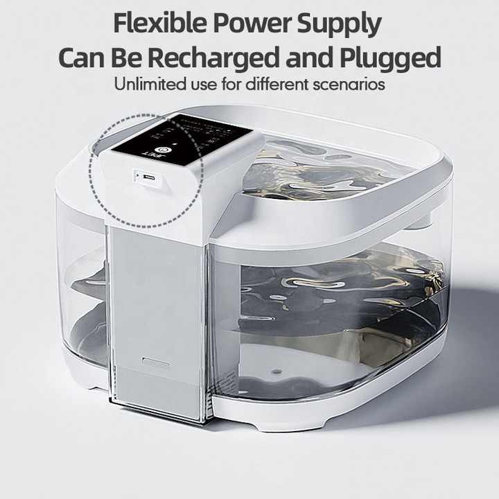 Black 4.5L Rechargeable Pet Water Fountain for Cats & Dogs - Automatic Circulating… image 2