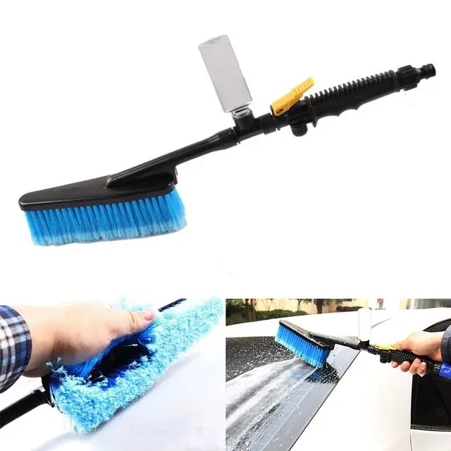 Car Wash Brush with Hose Attachment