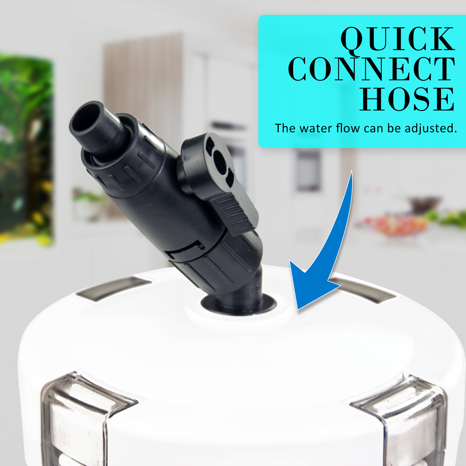 Aquarium External Canister Filter 400L/H image 7