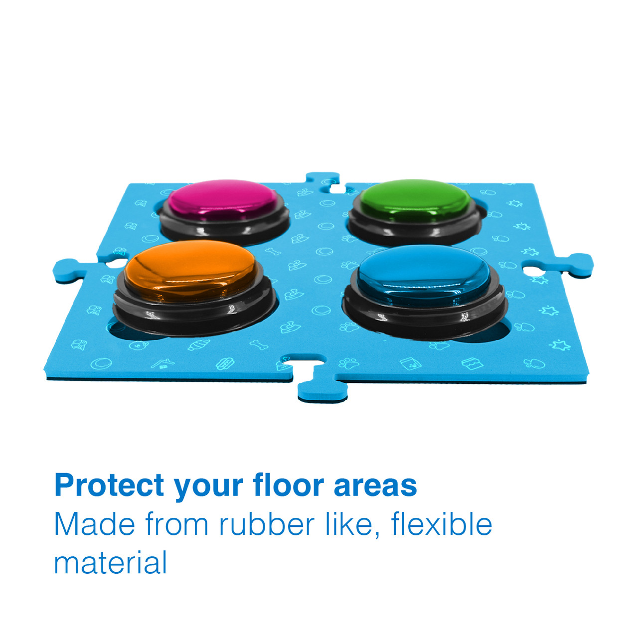 Tech4Pets Blue Mat 2-Pack for Talking Buttons & Floor image 5
