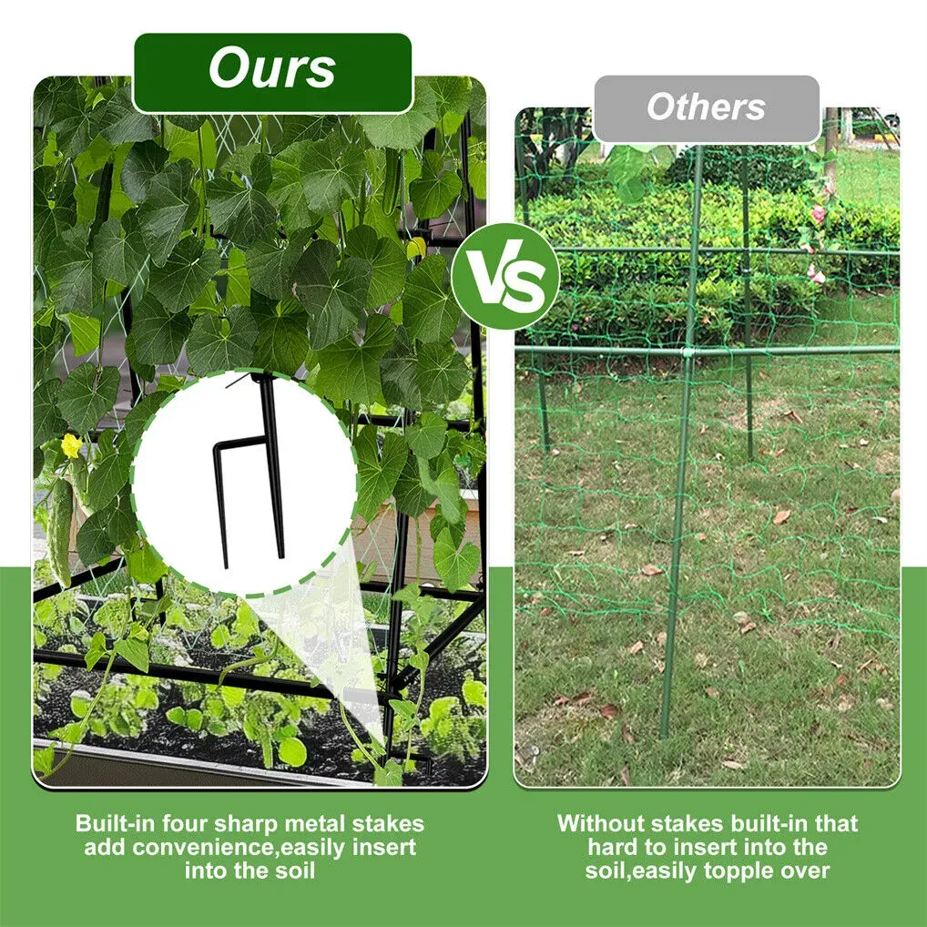 XL Heavy Duty Garden Trellis for Climbing Plants with Netting image 3