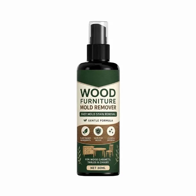 30 ml Wood Furniture Mold Remover Spray – Plant-Based Cleaner for Cabinets Tables Chairs