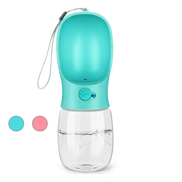Leak Proof Portable Puppy Water Dispenser with Drinking Feeder for Pets Outdoor Walking