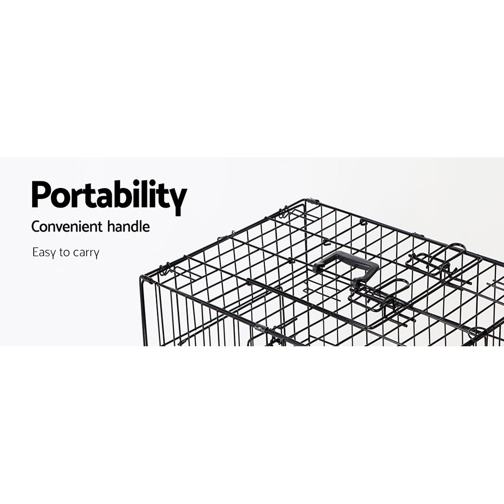 i.Pet 24" Dog Cage Crate Kennel 3 Doors image 4