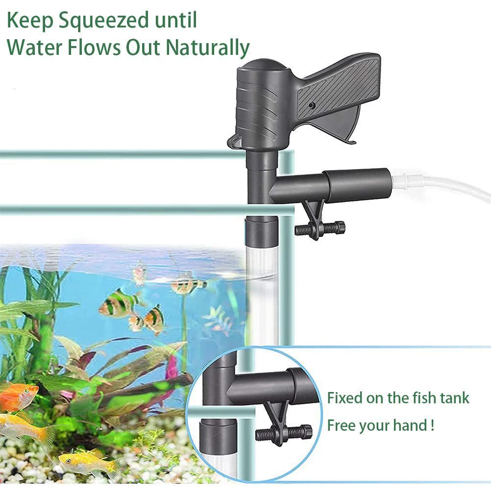 5 in 1 Aquarium Vacuum Gravel Cleaner Fish Tank Cleaning Tools Gravel Vacuum for… image 5