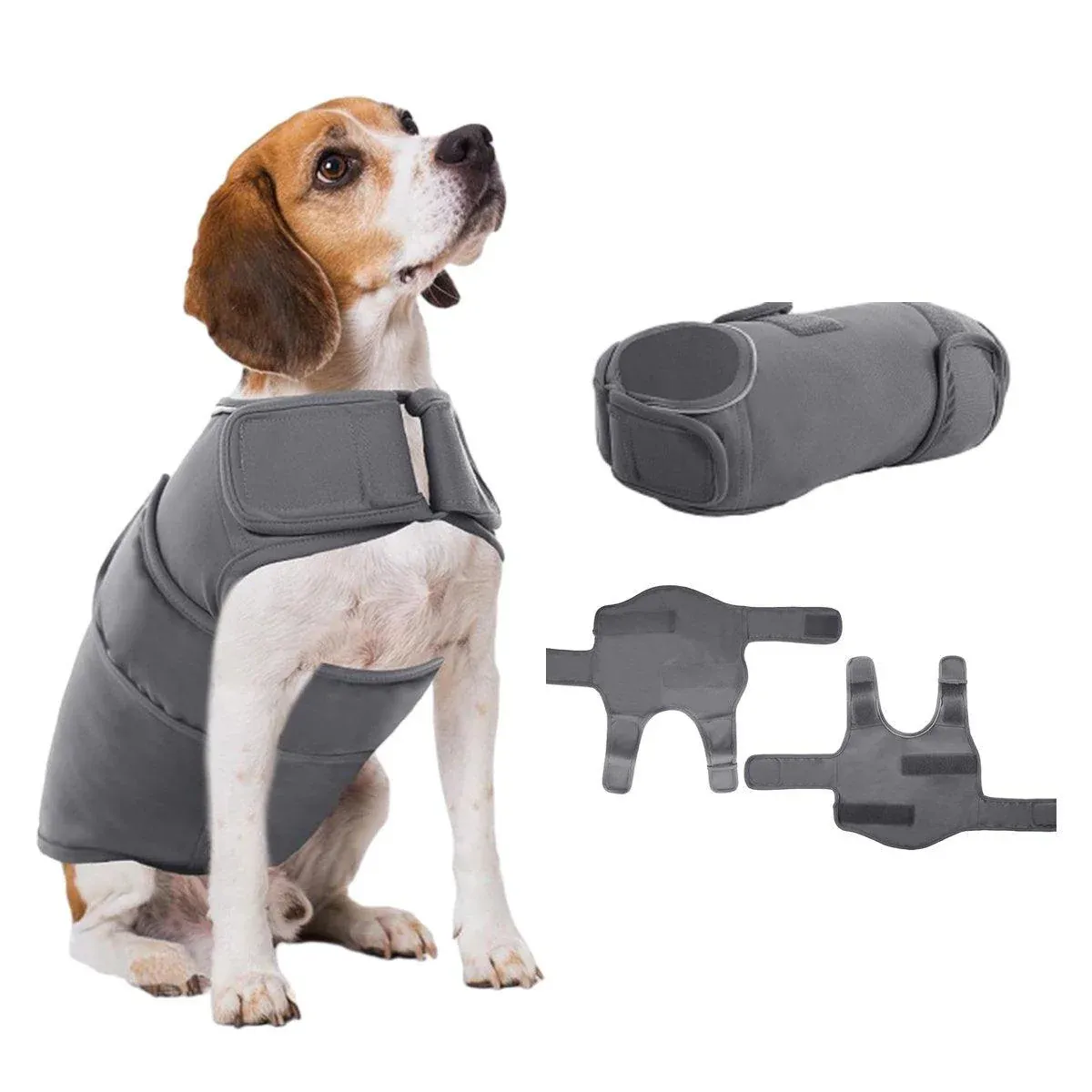 Pet Comfort Dog Relief Vest Jacket Soft Anxiety Coat for Small Medium Large Dogs - S image 12